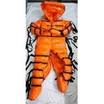 New unisex bondage shiny nylon winter overalls wet look down suit DS115PE000b customized